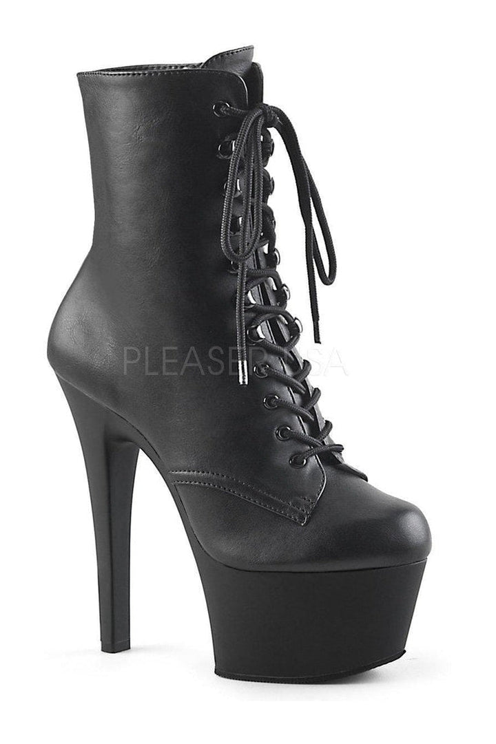 Pleaser Black Ankle Boots Platform Stripper Shoes | Buy at Sexyshoes.com