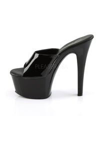 Pleaser ASPIRE-601 Platform Slide in Black Patent