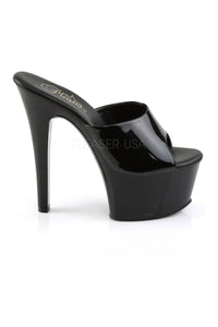 Pleaser ASPIRE-601 Platform Slide in Black Patent