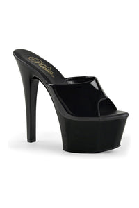 Pleaser ASPIRE-601 Platform Slide in Black Patent from SexyShoes.com