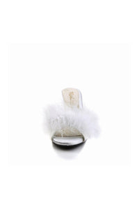 Fabulicious BELLE-301F Slide in White Faux Leather
