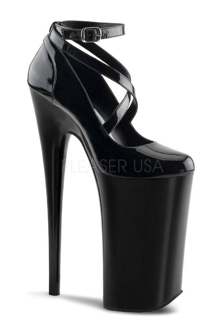 BEYOND-087 Pump | Black Patent-Pumps- Stripper Shoes at SEXYSHOES.COM