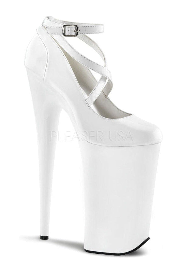 BEYOND-087 Pump | White Patent-Pumps- Stripper Shoes at SEXYSHOES.COM