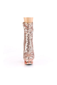 Pleaser BLONDIE-R-1009 Exotic Boot in Gold Sequins