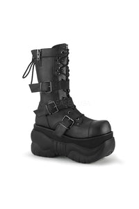 Demonia BOXER-230  Knee Boot in Black Faux Leather from SexyShoes.com
