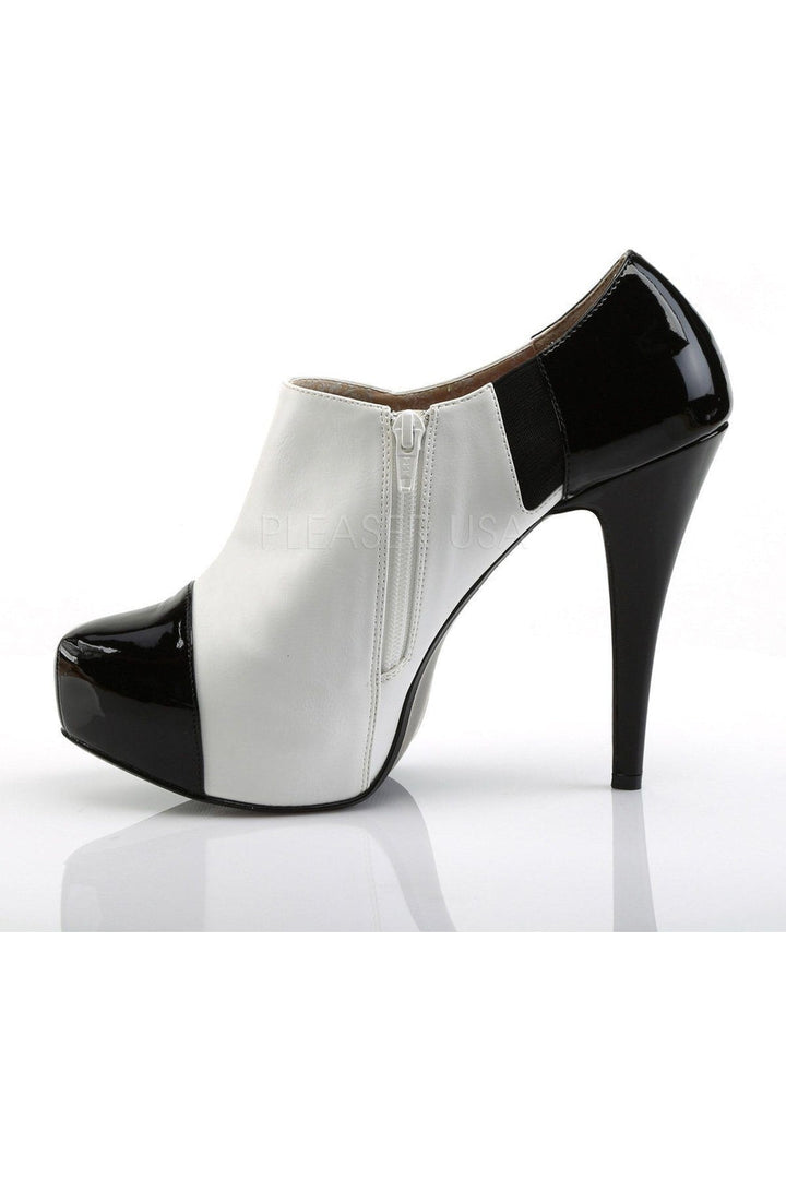 CHLOE-11 Ankle Boot | Black Patent-Pleaser Pink Label-Ankle Boots-SEXYSHOES.COM