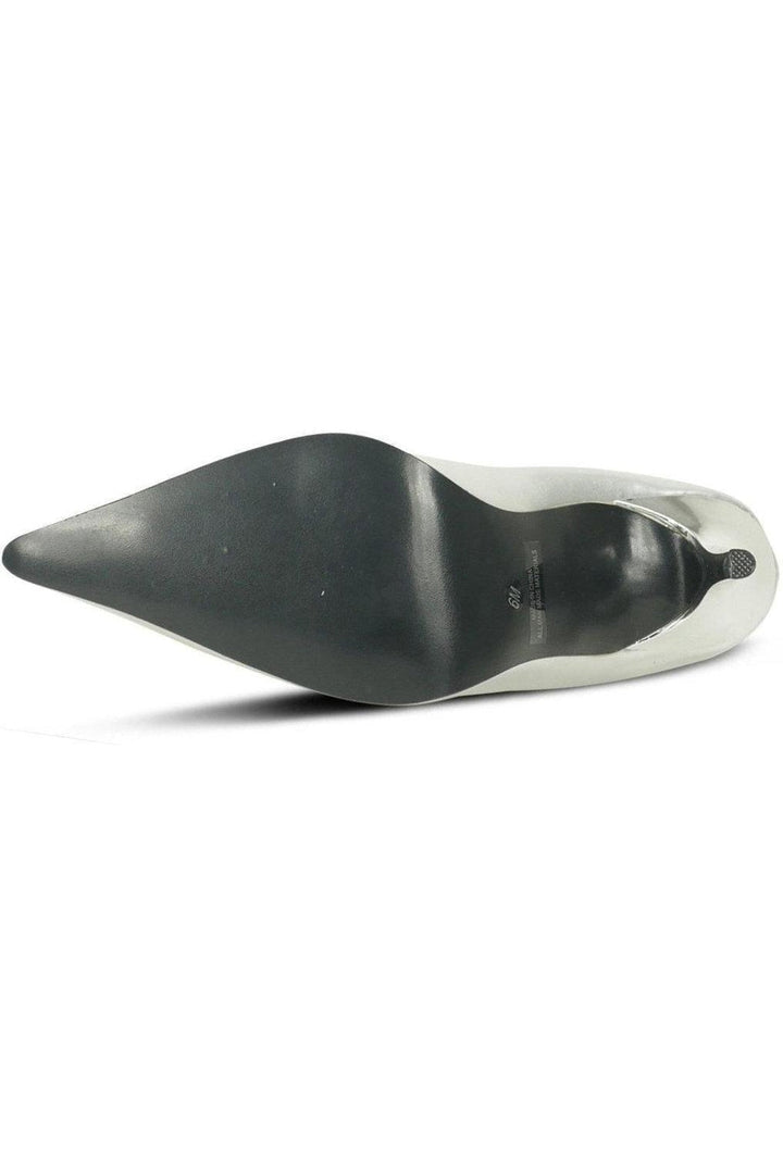 Classic-6004 Stiletto Pump | Silver Metallic-Sexyshoes Brand-SEXYSHOES.COM