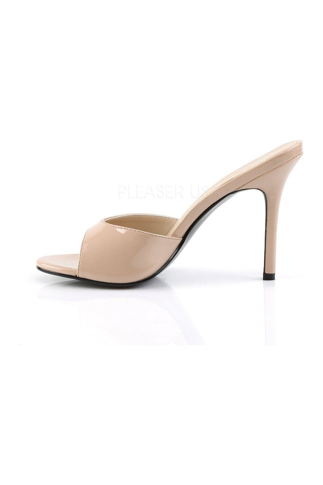 CLASSIQUE-01 Slide | Nude Patent-Pleaser-Slides-SEXYSHOES.COM