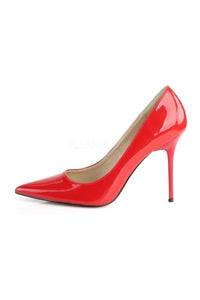 Pleaser CLASSIQUE-20 Pump in Red Patent