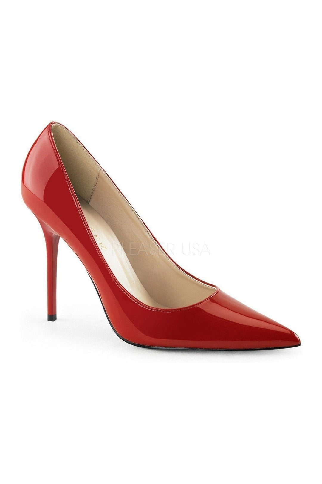 CLASSIQUE-20 Pump | Red Patent-Pleaser-Red-Pumps-SEXYSHOES.COM