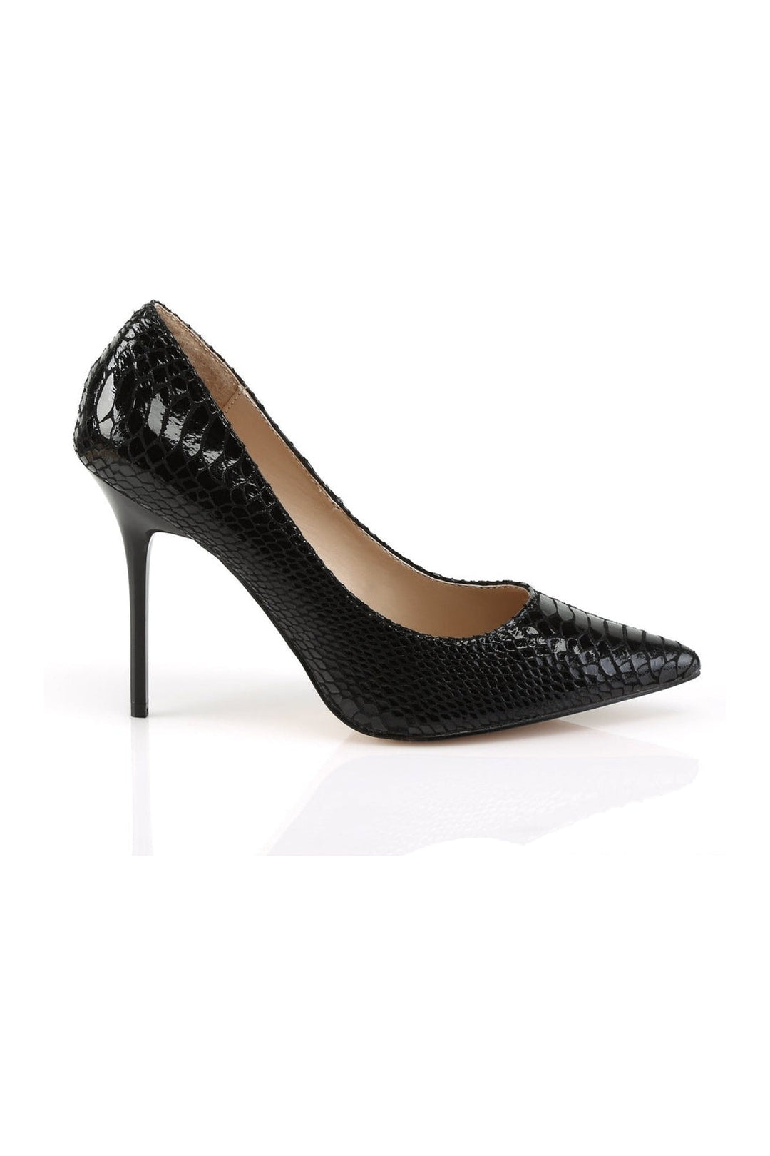 CLASSIQUE-20SP Pump | Black Genuine Leather-Pumps-SEXYSHOES.COM