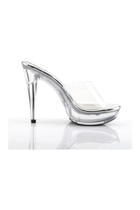 Fabulicious COCKTAIL-501 Platform Slide in Clear Vinyl
