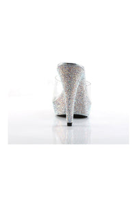 Fabulicious COCKTAIL-501DM Platform Slide in Clear Vinyl