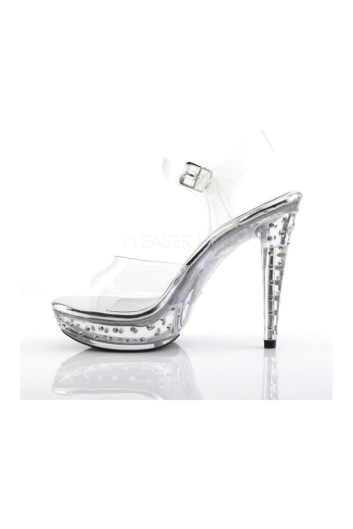 COCKTAIL-508SDT Platform | Clear Vinyl-Fabulicious-Slides-SEXYSHOES.COM