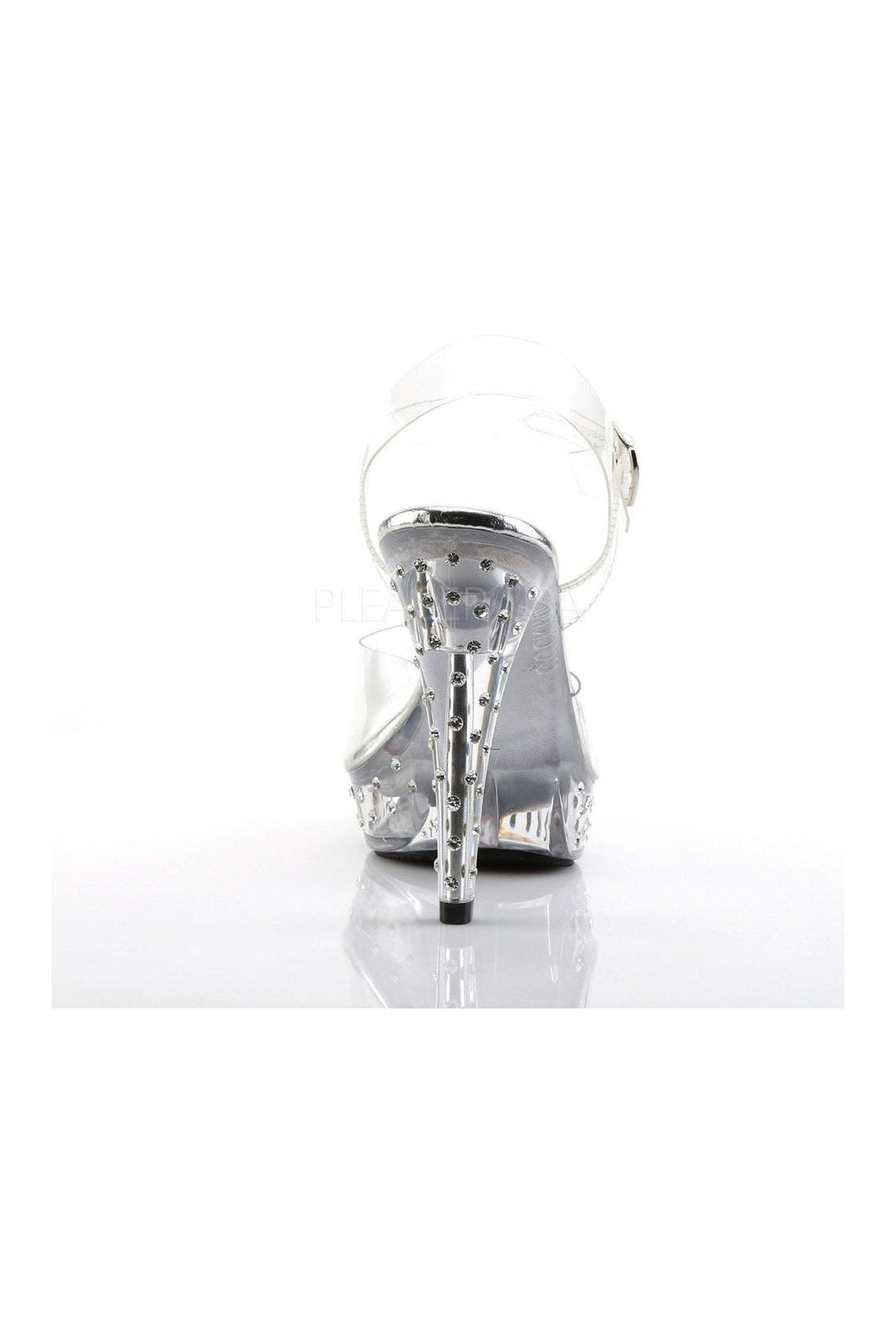 COCKTAIL-508SDT Platform | Clear Vinyl-Fabulicious-Slides-SEXYSHOES.COM
