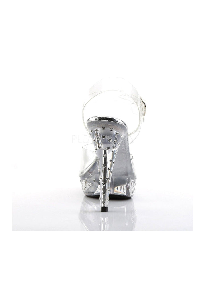 COCKTAIL-508SDT Platform | Clear Vinyl-Fabulicious-Slides-SEXYSHOES.COM