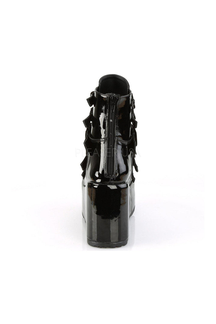 CONCORD-57 Demonia Ankle Boot | Black Patent-Demonia-SEXYSHOES.COM