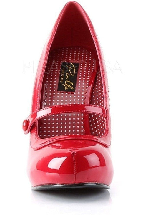 CUTIEPIE-02 Pump | Red Patent-Pin Up Couture-Mary Janes-SEXYSHOES.COM
