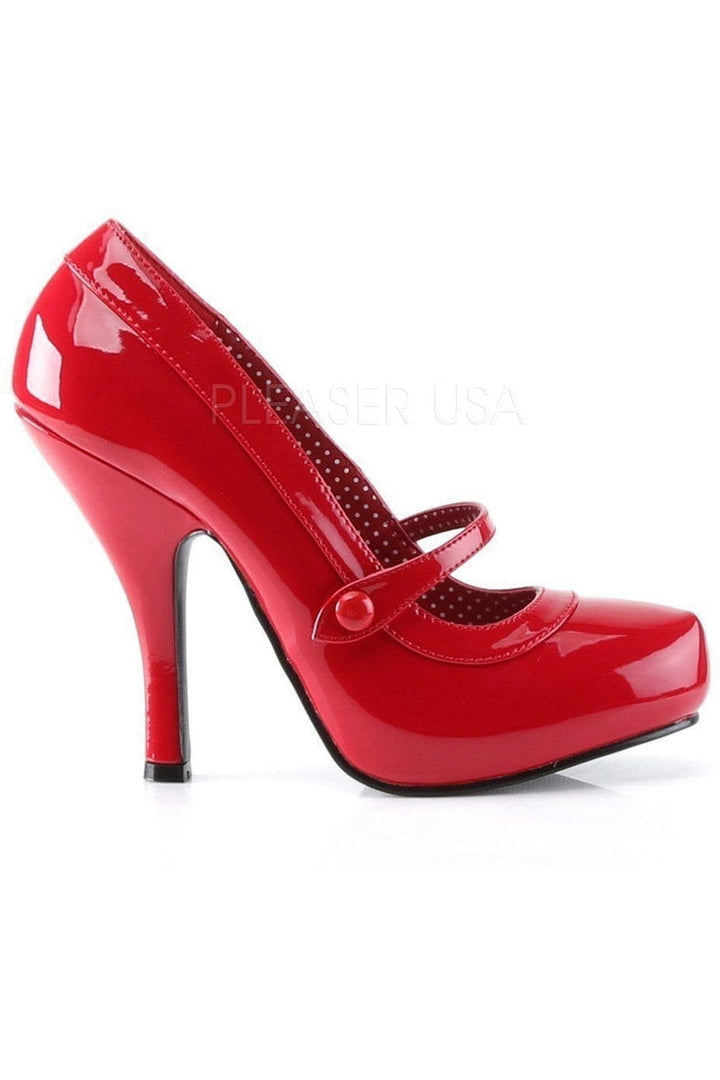 CUTIEPIE-02 Pump | Red Patent-Pin Up Couture-Mary Janes-SEXYSHOES.COM