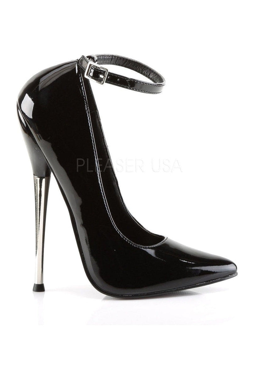 DAGGER-12 Pump | Black Patent-Pumps- Stripper Shoes at SEXYSHOES.COM