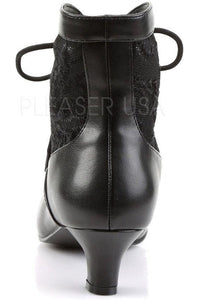 Funtasma DAME-05 Ankle Boot in Black Lace