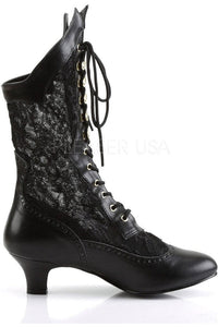 Funtasma DAME-115 Ankle Boot in Black Lace