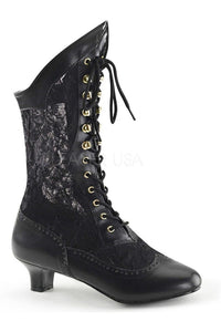 Funtasma DAME-115 Ankle Boot in Black Lace from SexyShoes.com