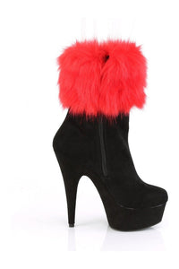 Pleaser DELIGHT-1000 Exotic Boot in Black Faux Suede