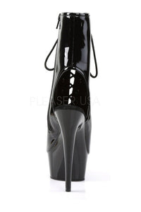 Pleaser DELIGHT-1016 Platform Boot in Black Patent