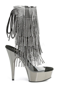 Pleaser DELIGHT-1017RSF Platform Boot in Black Vinyl