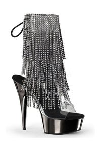 Pleaser DELIGHT-1017RSF Platform Boot in Black Vinyl from SexyShoes.com