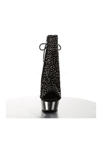 Pleaser DELIGHT-1018RS Platform Boot in Black Velvet