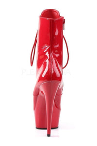 Pleaser DELIGHT-1020 Platform Boot in Red Patent