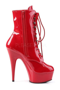 Pleaser DELIGHT-1020 Platform Boot in Red Patent