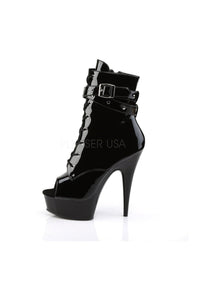 Pleaser DELIGHT-1033 Platform Boot in Black Patent