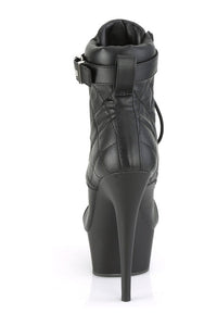 Pleaser DELIGHT-600-05 Exotic Boot in Black Faux Leather