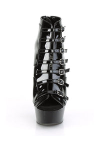 Pleaser DELIGHT-600-11 Exotic Boot in Black Patent