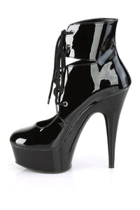 Pleaser DELIGHT-600-22 Exotic Boot in Black Patent