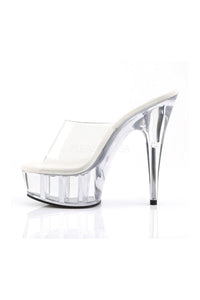 Pleaser DELIGHT-601 Platform Slide in Clear Vinyl