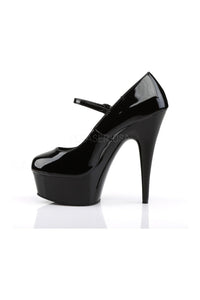 Pleaser DELIGHT-687 Platform Pump in Black Patent