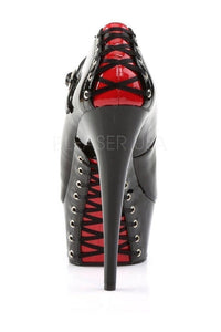 Pleaser DELIGHT-687FH Platform Pump in Black Patent
