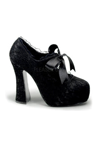 Demonia DEMON-11  Platform Pump in Black Satin from SexyShoes.com