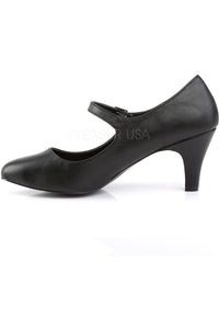 Pleaser Pink Label DIVINE-440 Pump in Black Faux Leather