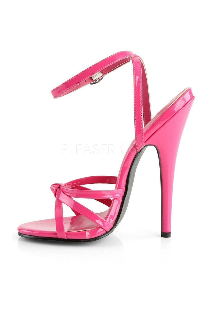 DOMINA-108 Sandal | Fuchsia Patent-Sandals- Stripper Shoes at SEXYSHOES.COM