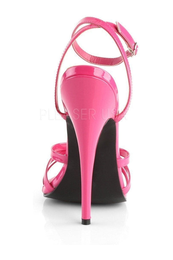 DOMINA-108 Sandal | Fuchsia Patent-Sandals- Stripper Shoes at SEXYSHOES.COM