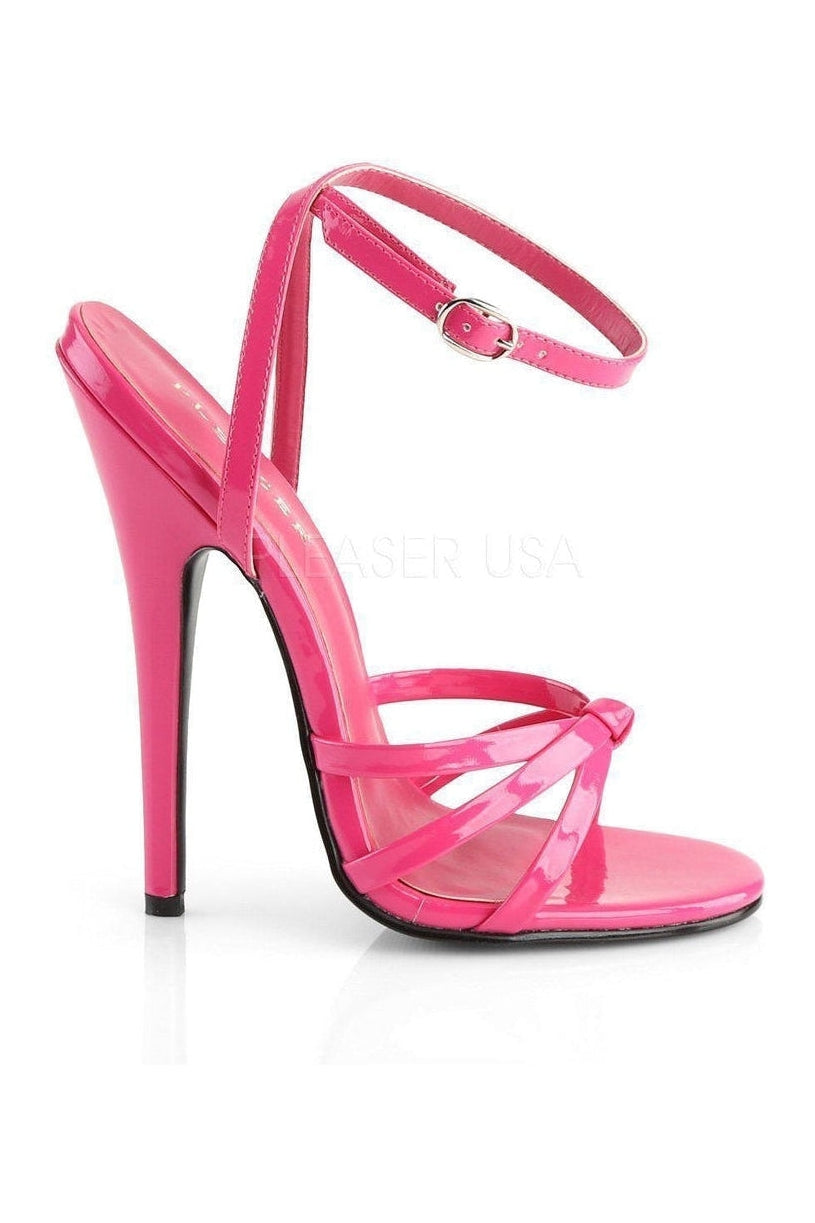 DOMINA-108 Sandal | Fuchsia Patent-Sandals- Stripper Shoes at SEXYSHOES.COM
