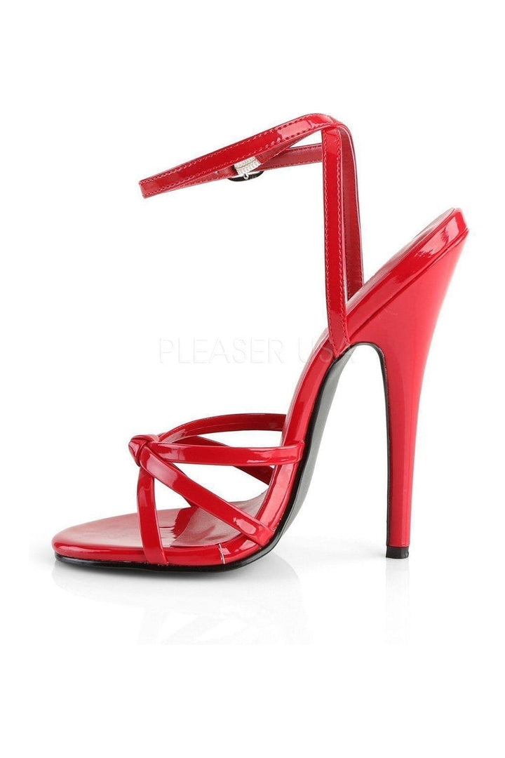 DOMINA-108 Sandal | Red Patent-Sandals- Stripper Shoes at SEXYSHOES.COM