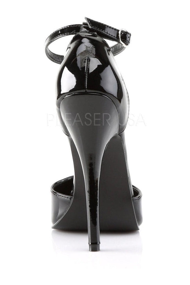 DOMINA-402 Pump | Black Patent-D'Orsays- Stripper Shoes at SEXYSHOES.COM