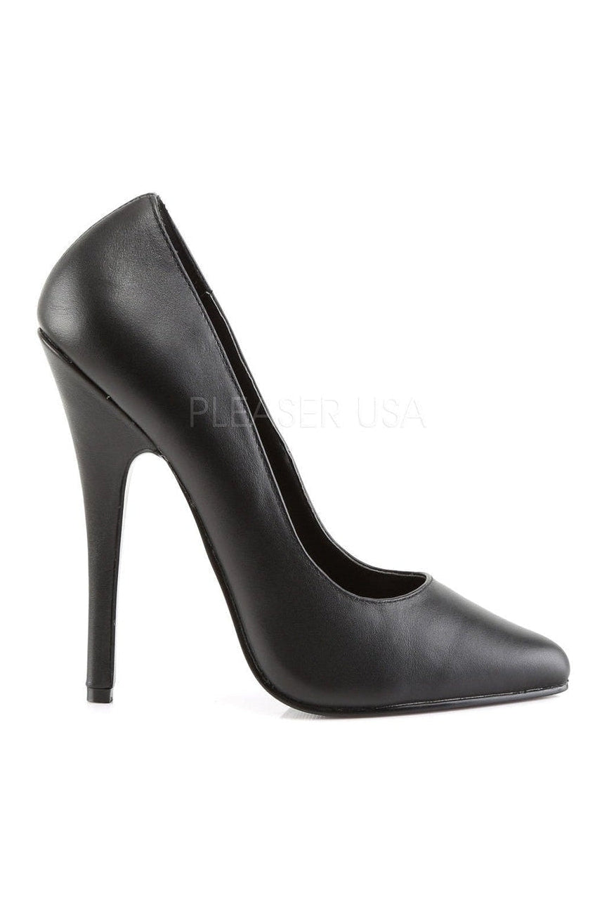DOMINA-420 Pump | Black Genuine Leather-Pumps- Stripper Shoes at SEXYSHOES.COM