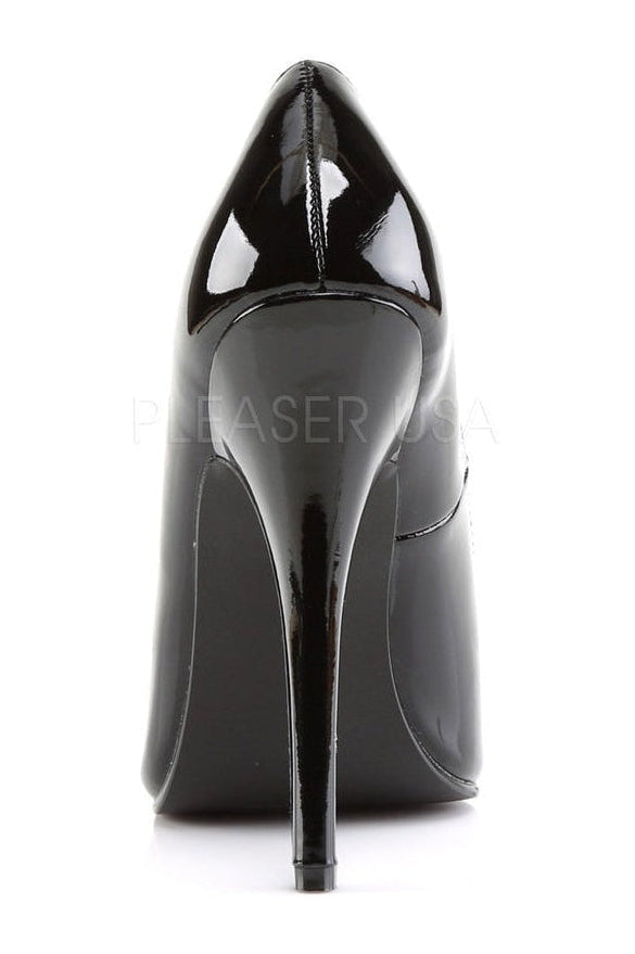 DOMINA-420 Pump | Black Patent-Pumps- Stripper Shoes at SEXYSHOES.COM